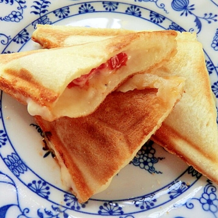 モッツァレラチーズとプチトマトのホットサンド レシピ 作り方 By らきおっち 楽天レシピ モッツァレラチーズとプチトマトのホットサンド レシピ 作り方 By らきおっち 楽天レシピ